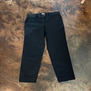Women’s J. Crew black ankle length pants size 6 Like New